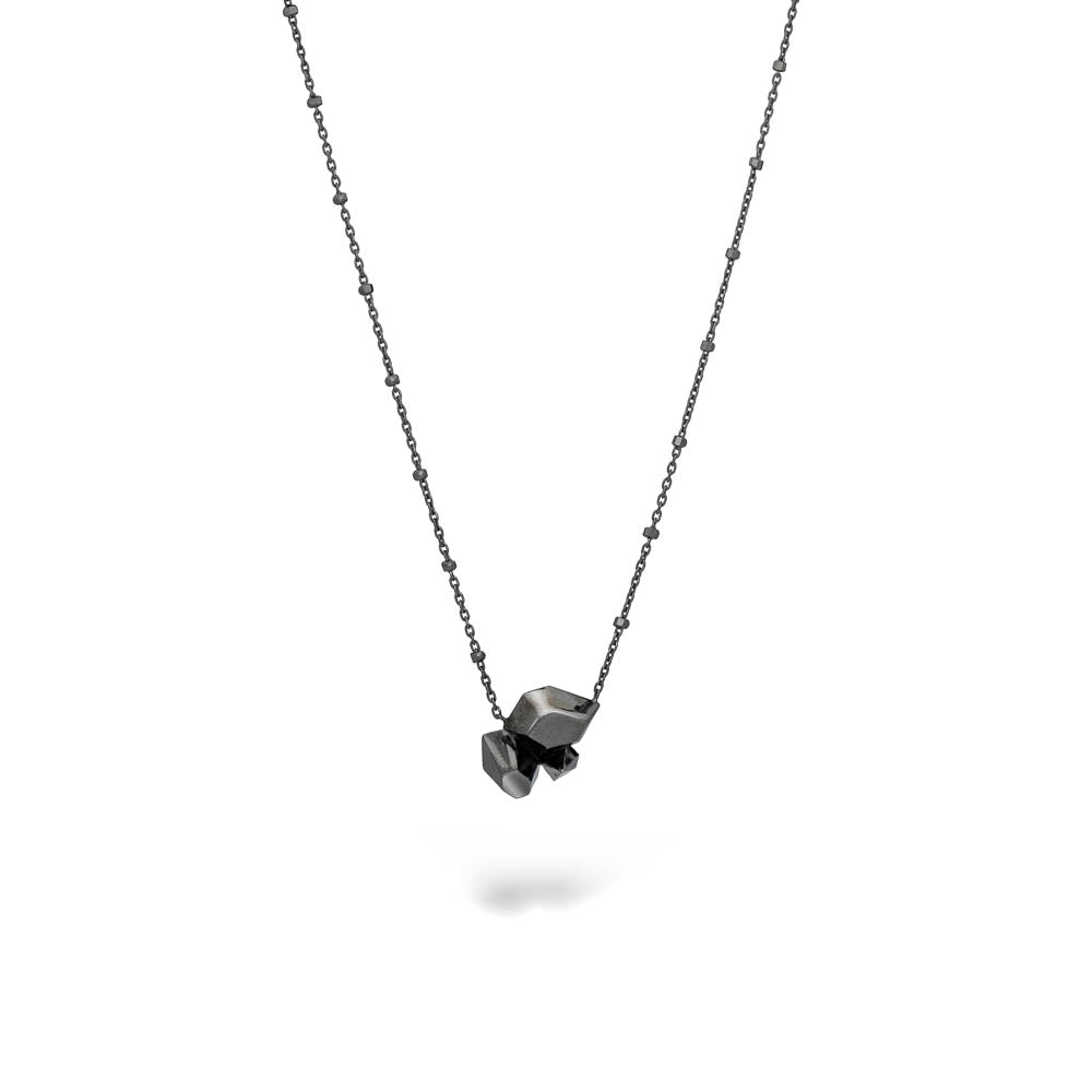 Morning Dream - necklace - sterling silver 925 - dark rhodium