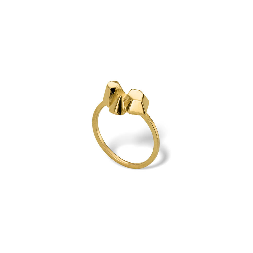 Morning Dream - ring - silver 925 - gold plated