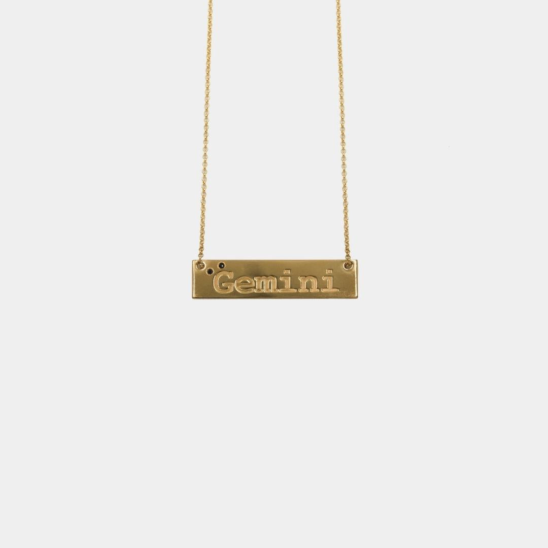 Gemini - necklace - gold plated