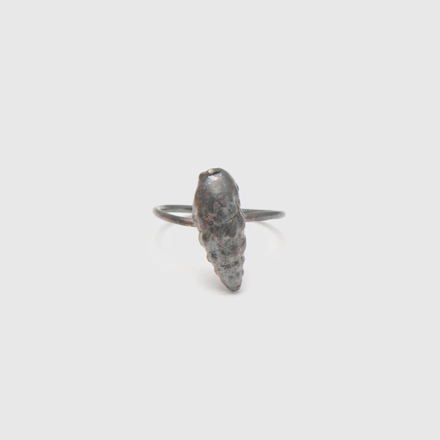 Wild seashell - δαχτυλίδι - ασήμι 925 - ιριδίζουσα οξείδωση