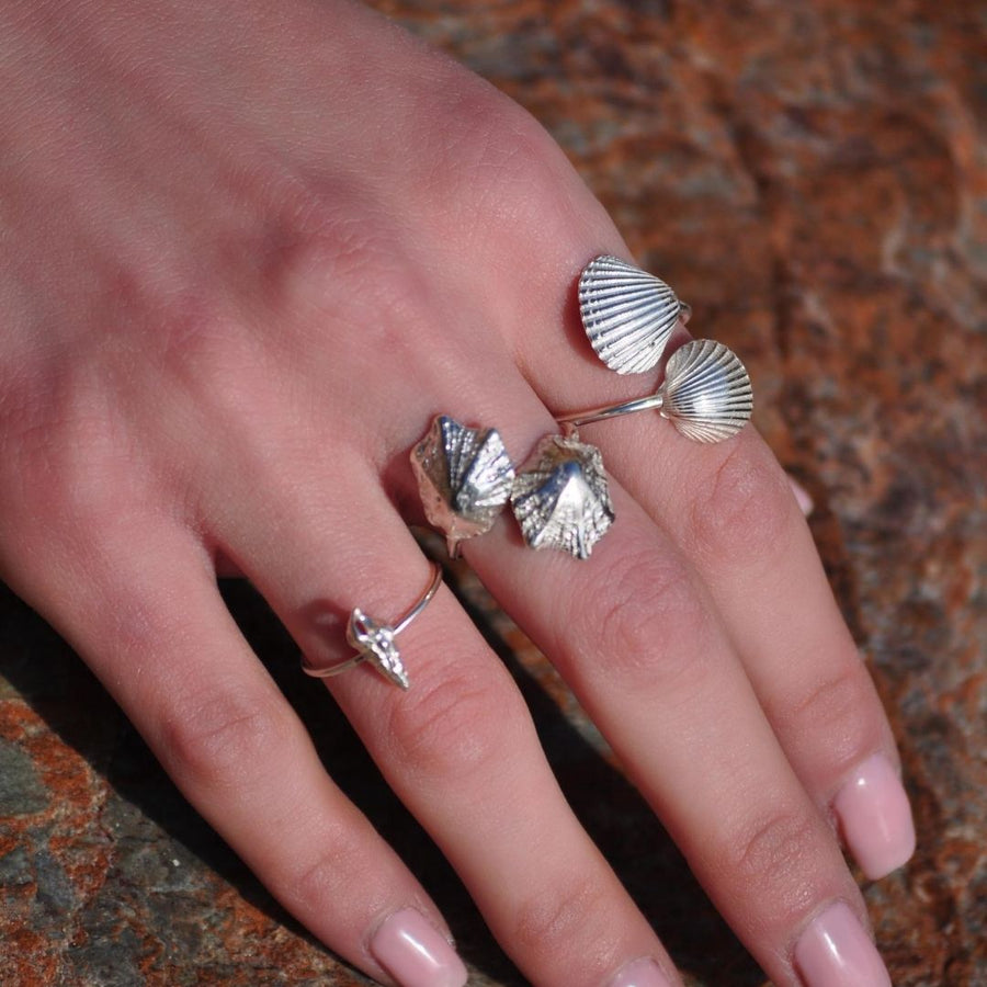Romantic seashell - ring - silver 925
