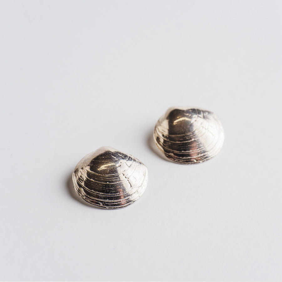 Romantic clams - σκουλαρίκια stud - ασήμι 925