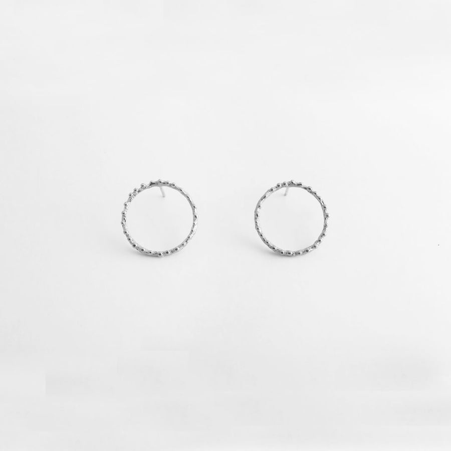 Twig hoops forest romance - stud earrings - silver 925
