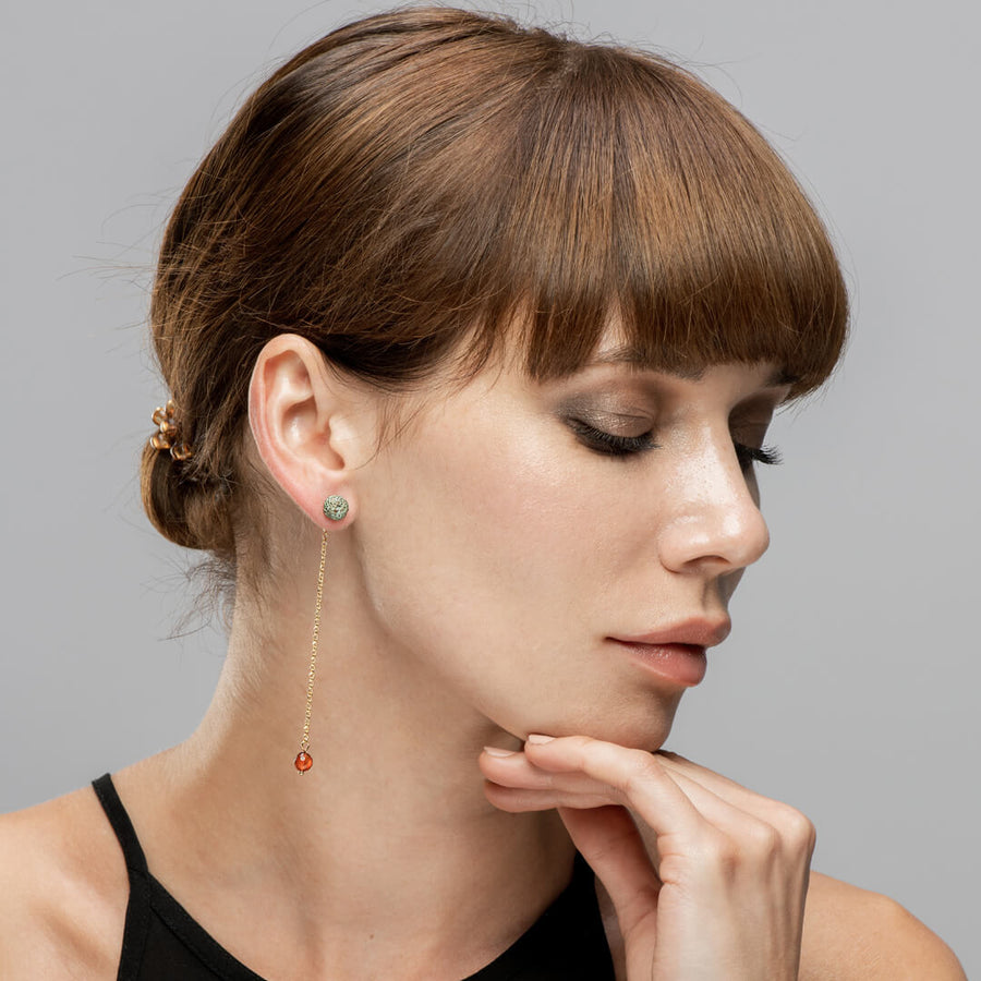 Acorn ornaments - long earrings