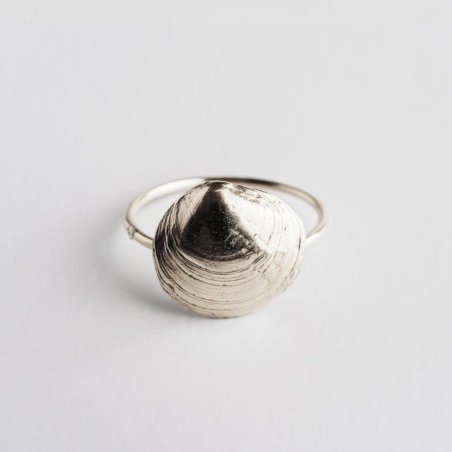 Romantic clam - ring - silver 925