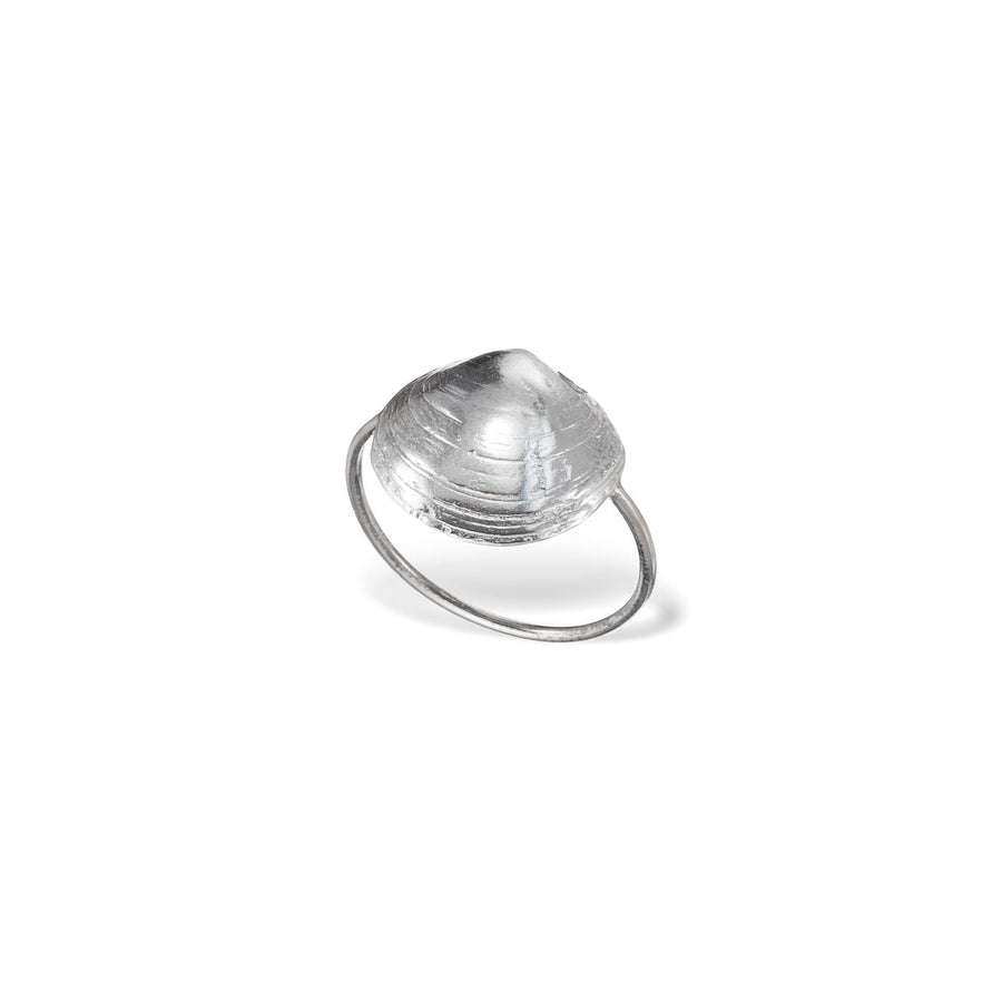 Romantic clam - ring - silver 925