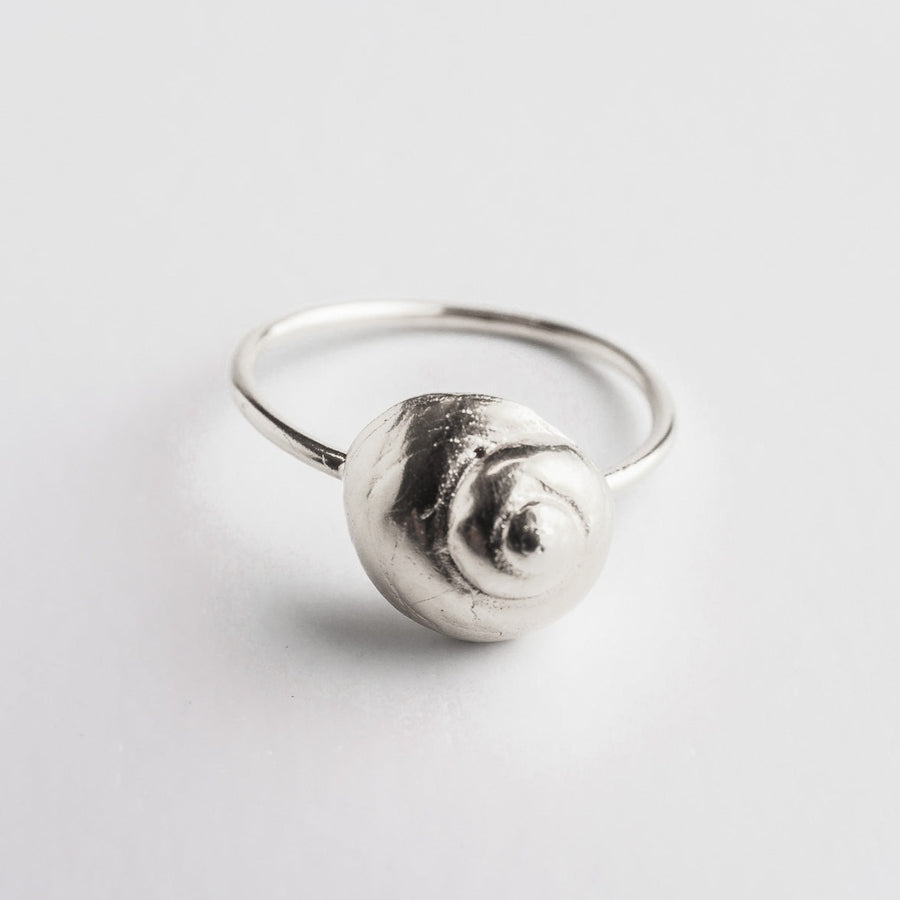 Sea snail - ring - silver 925
