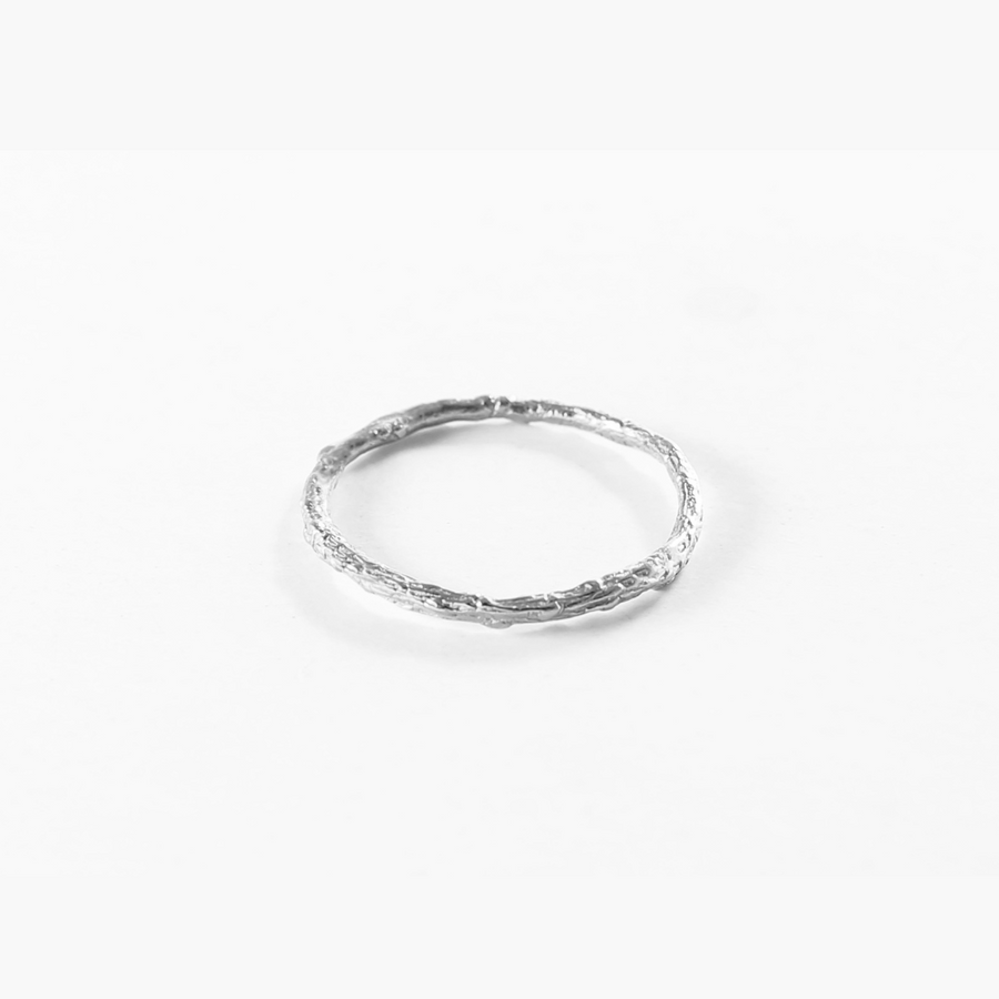 Twig band - ring - silver 925
